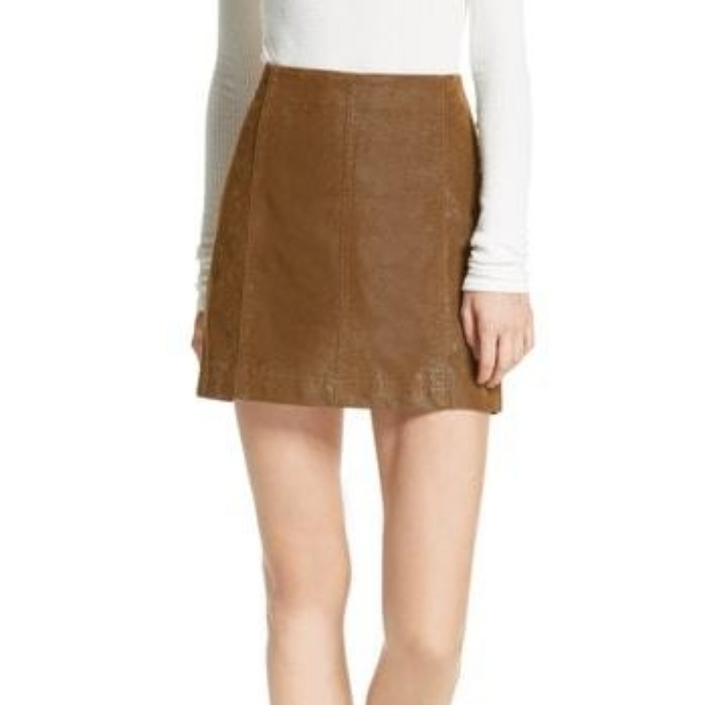 Free People faux leather skirt